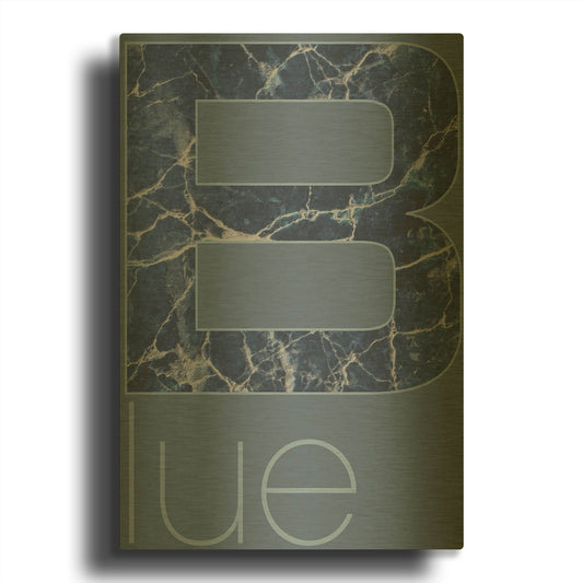 'Rgb 03' By TypeLike Gold Metal Wall Art
