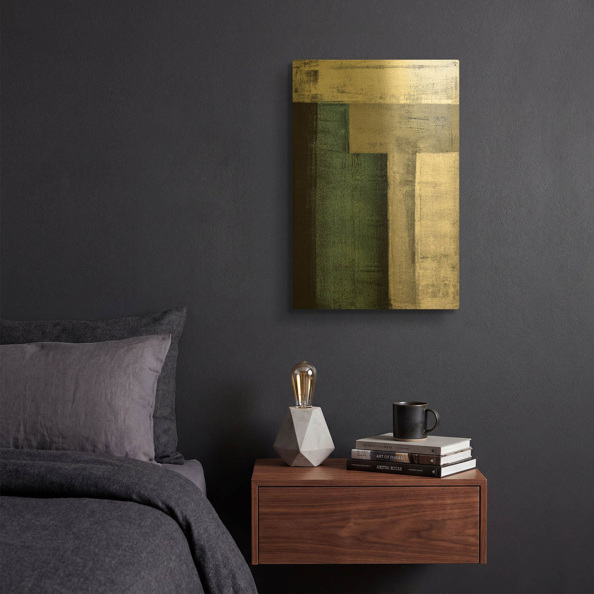 'T' By TypeLike Gold Metal Wall Art