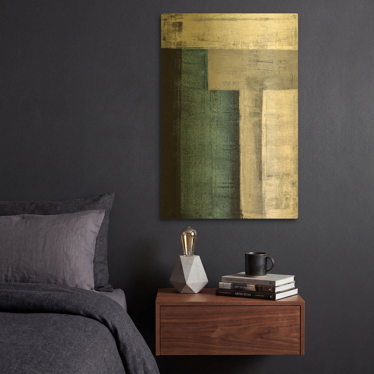 'T' By TypeLike Gold Metal Wall Art