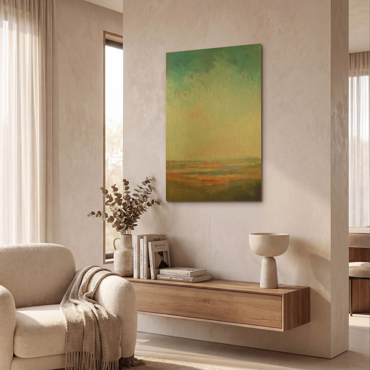 'A Bit Of Orange' By William McCarthy Gold Metal Wall Art