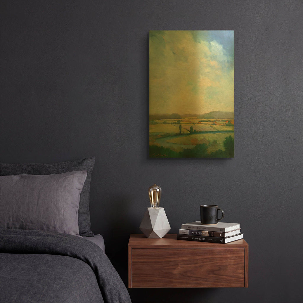 'First Turn' By William McCarthy Gold Metal Wall Art