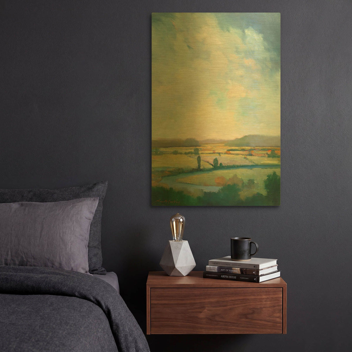 'First Turn' By William McCarthy Gold Metal Wall Art