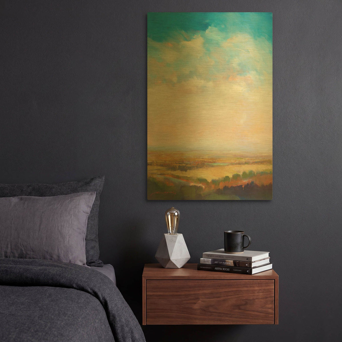 'Once Remembered' By William McCarthy Gold Metal Wall Art