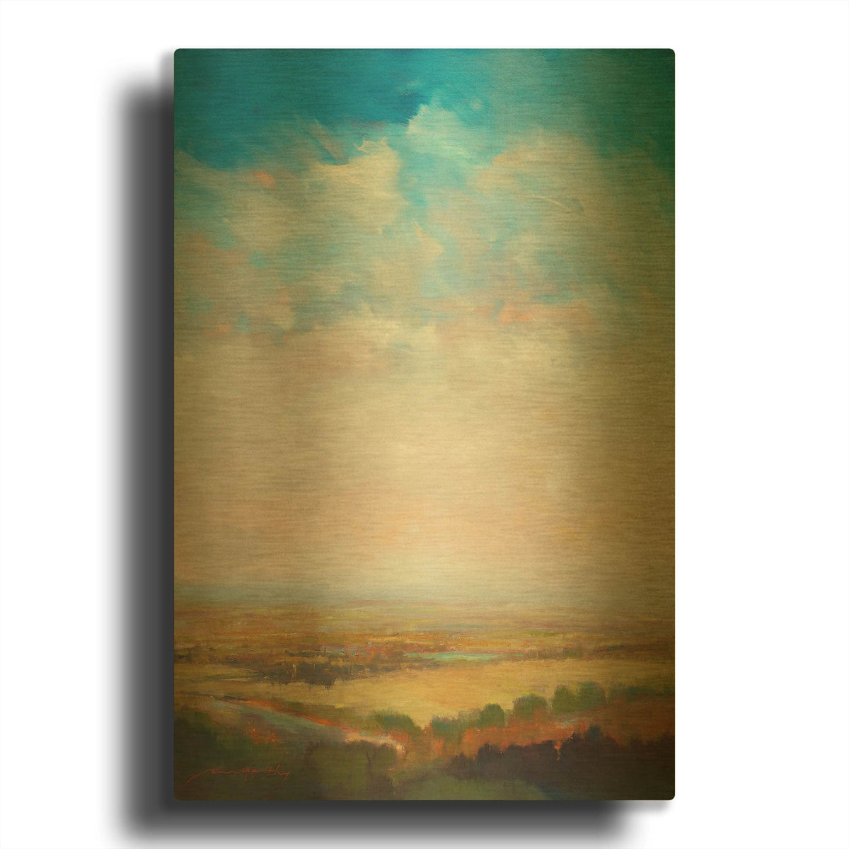 'Once Remembered' By William McCarthy Gold Metal Wall Art