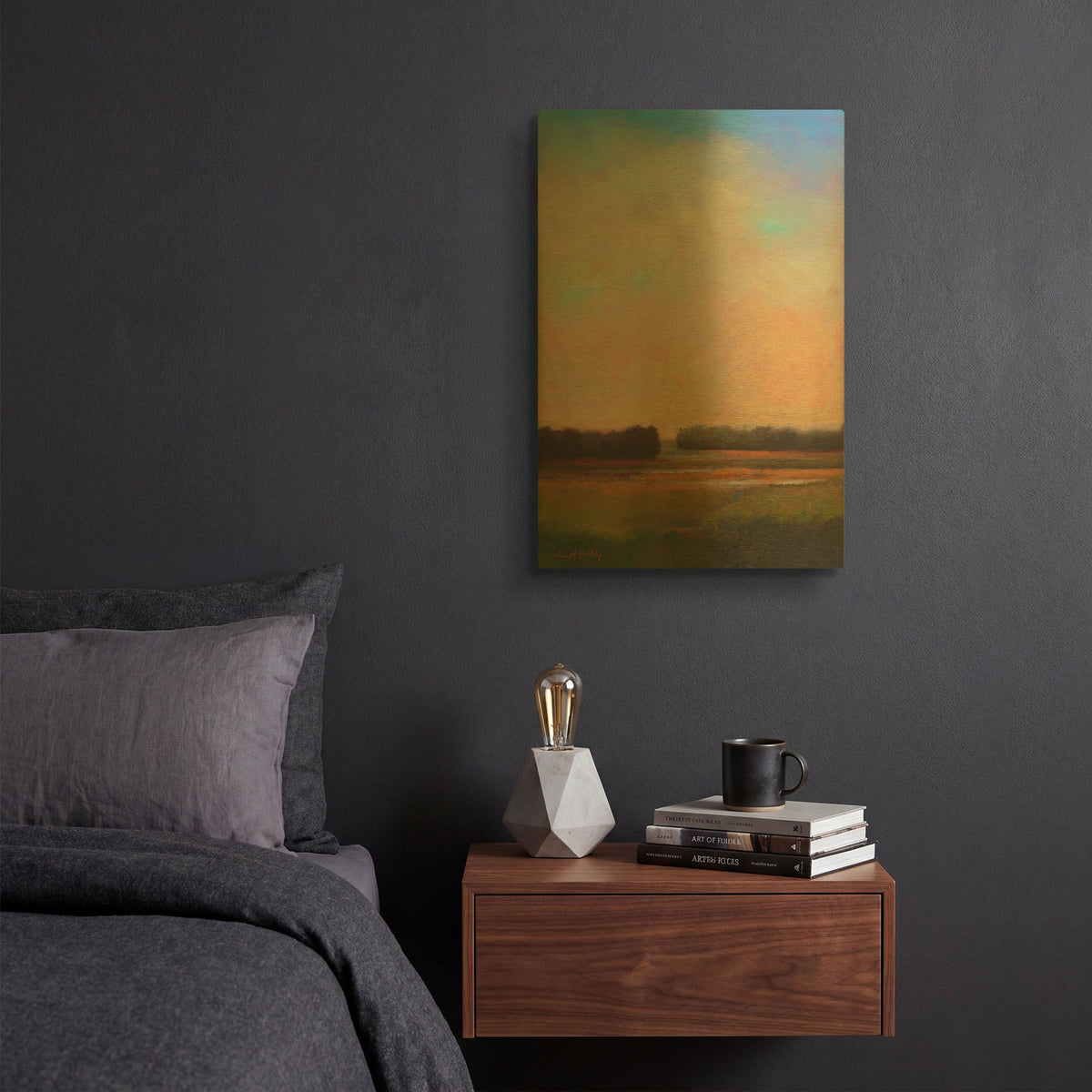 'Shifting Tide' By William McCarthy Gold Metal Wall Art