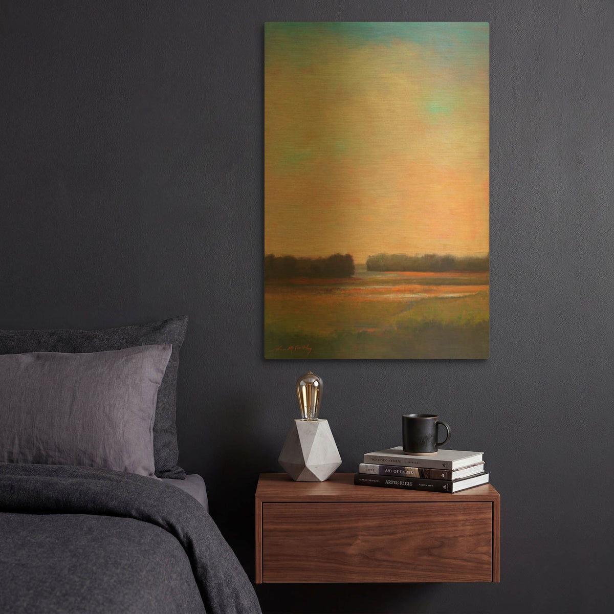 'Shifting Tide' By William McCarthy Gold Metal Wall Art