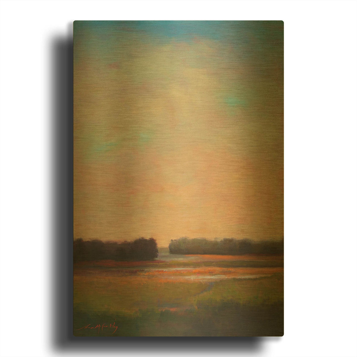 'Shifting Tide' By William McCarthy Gold Metal Wall Art