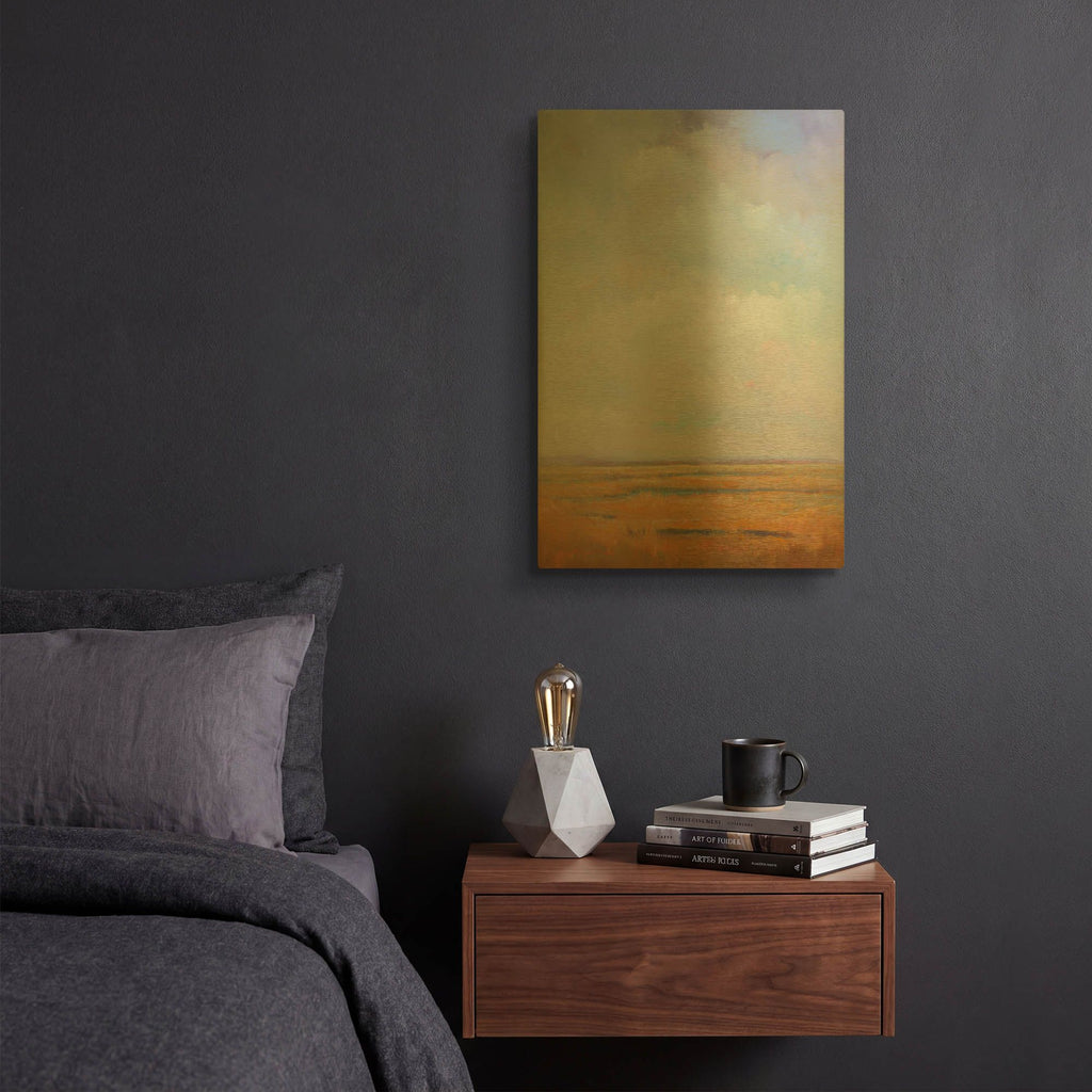 'Midday Marsh' By William McCarthy Gold Metal Wall Art
