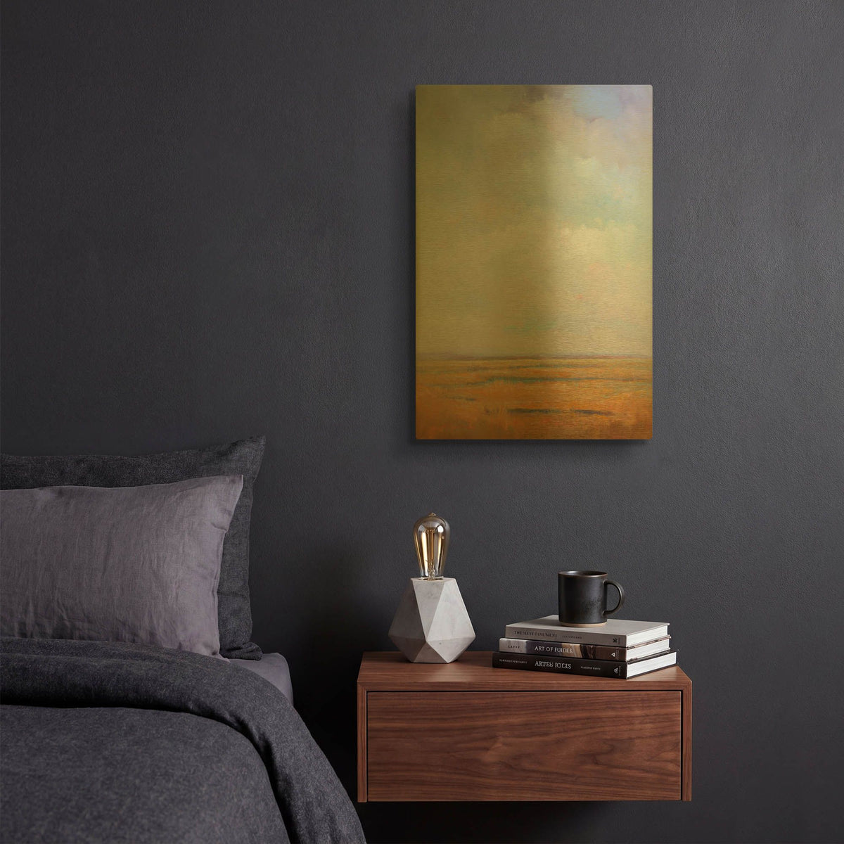 'Midday Marsh' By William McCarthy Gold Metal Wall Art