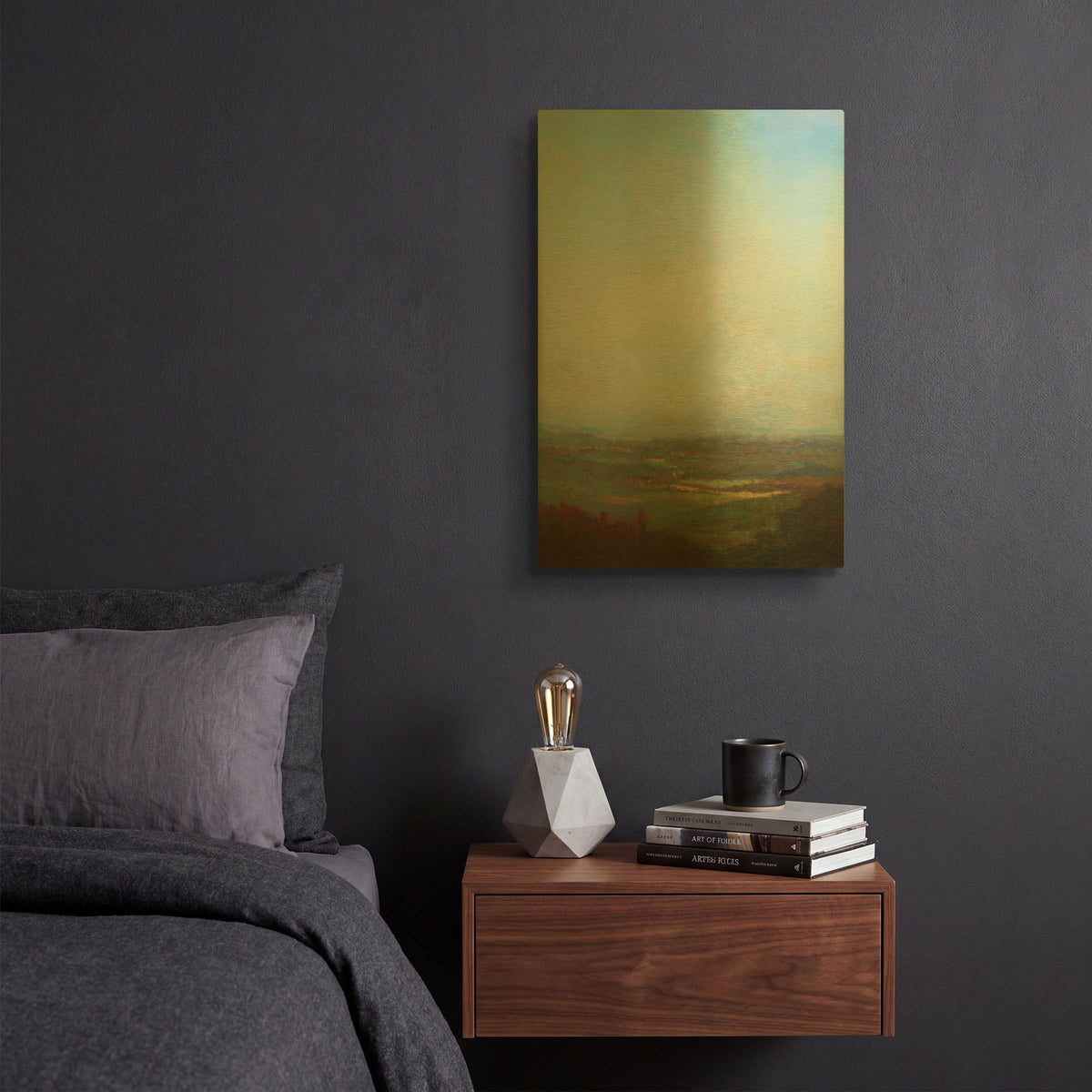 'Green Valley Below' By William McCarthy Gold Metal Wall Art