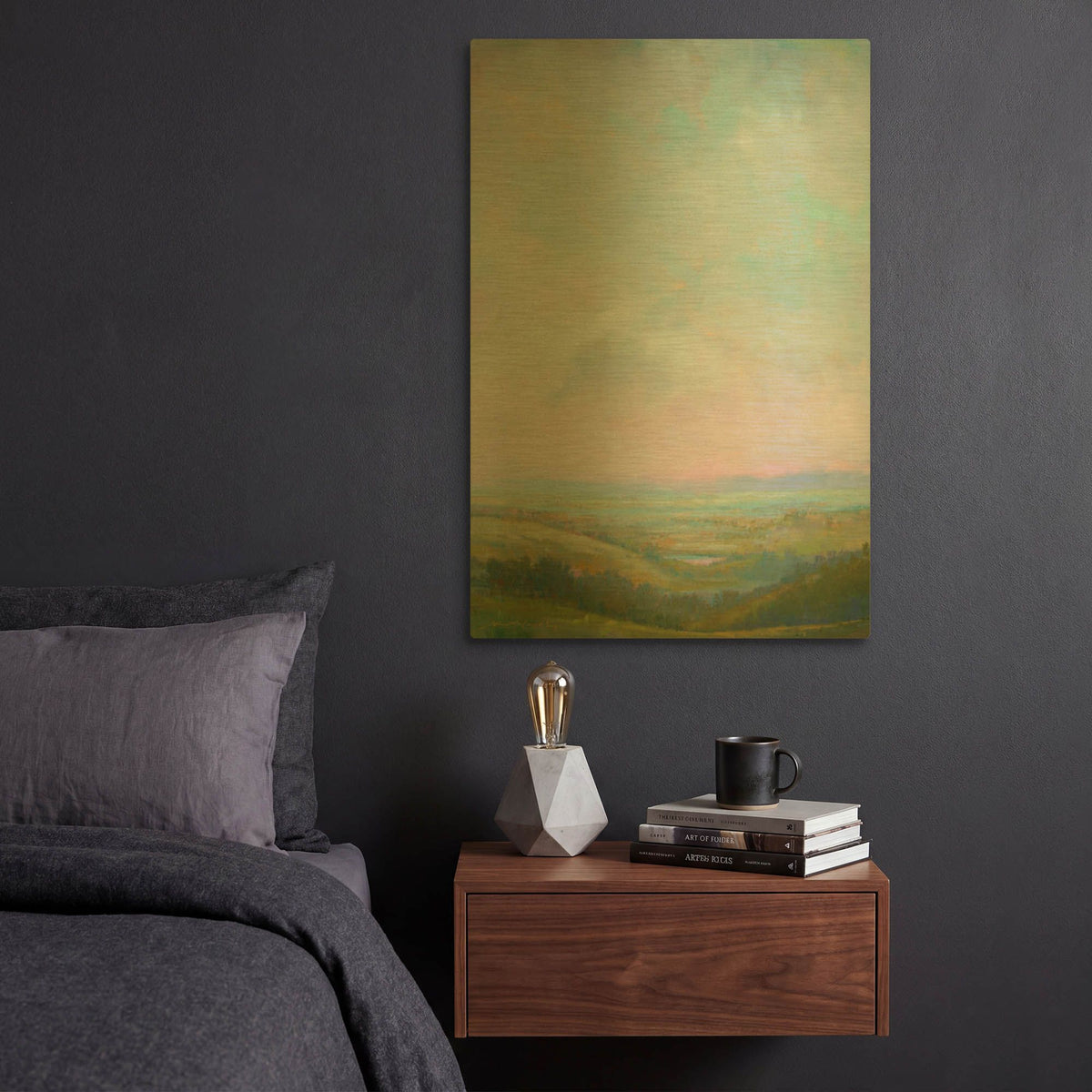 'Evening Glow' By William McCarthy Gold Metal Wall Art