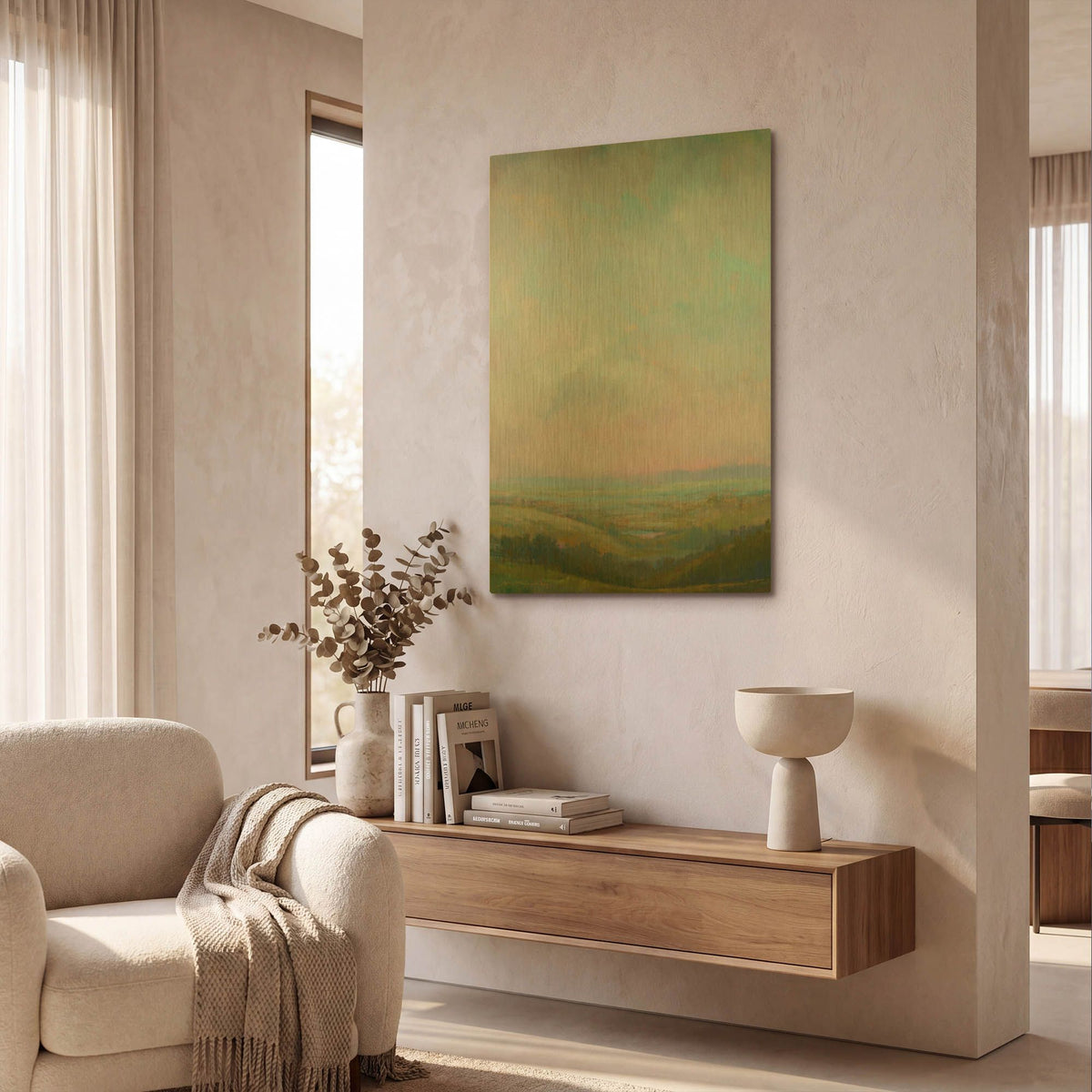 'Evening Glow' By William McCarthy Gold Metal Wall Art
