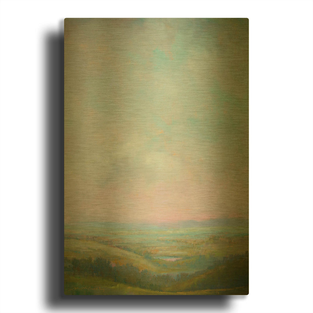 'Evening Glow' By William McCarthy Gold Metal Wall Art