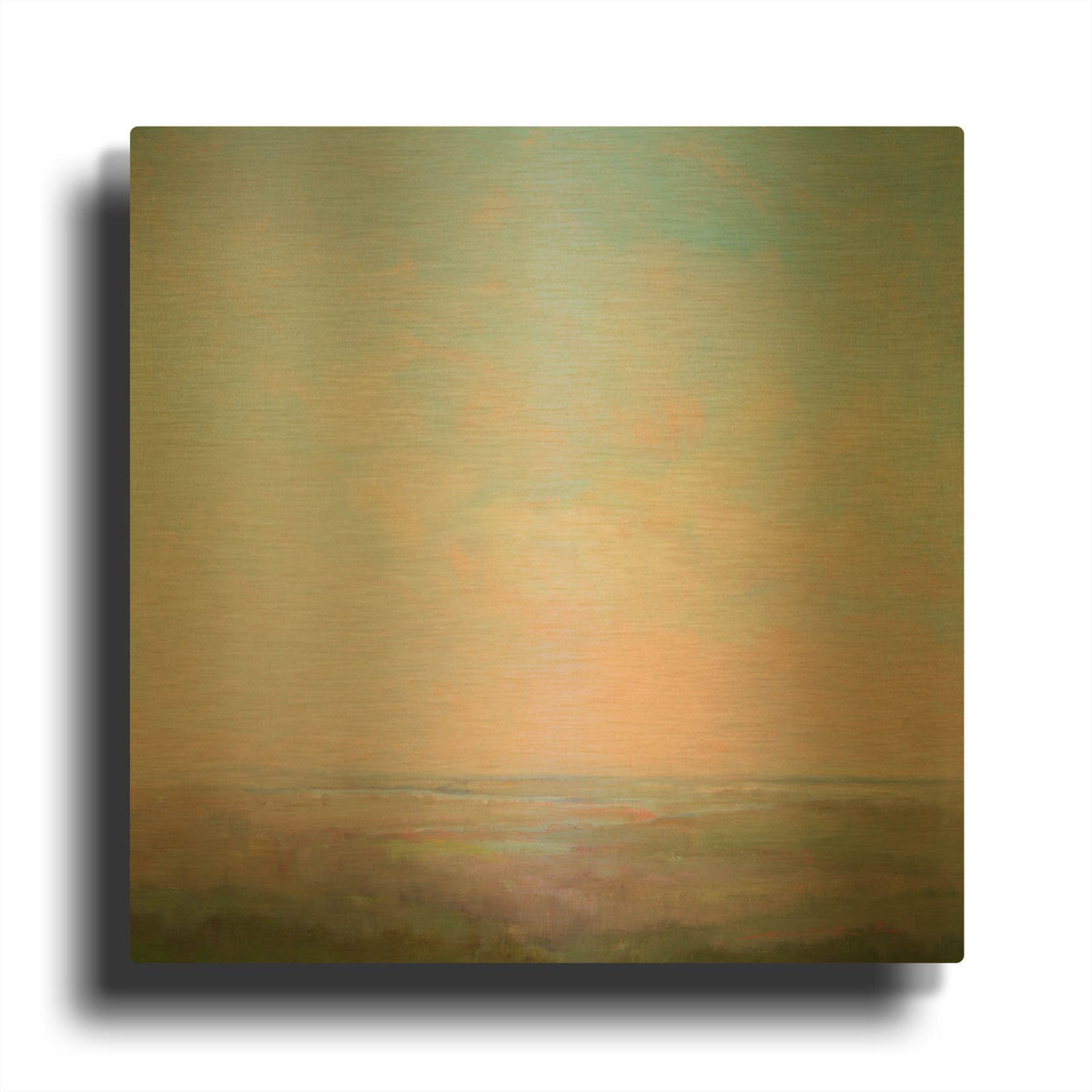 'Morning Rise' By William McCarthy Gold Metal Wall Art