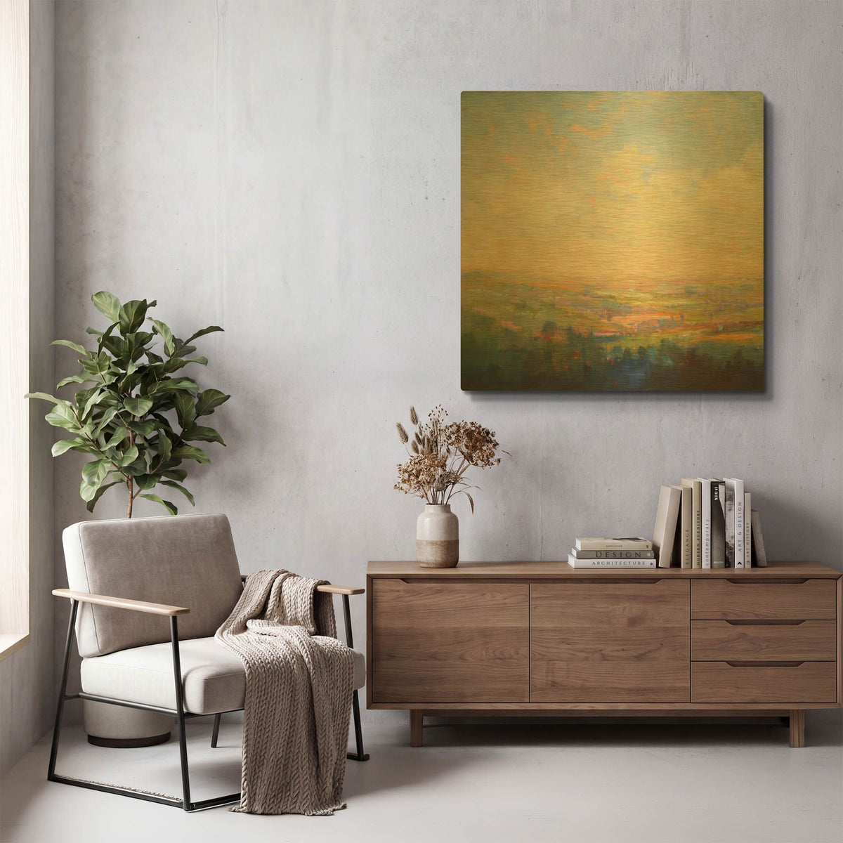'Spring Colors' By William McCarthy Gold Metal Wall Art