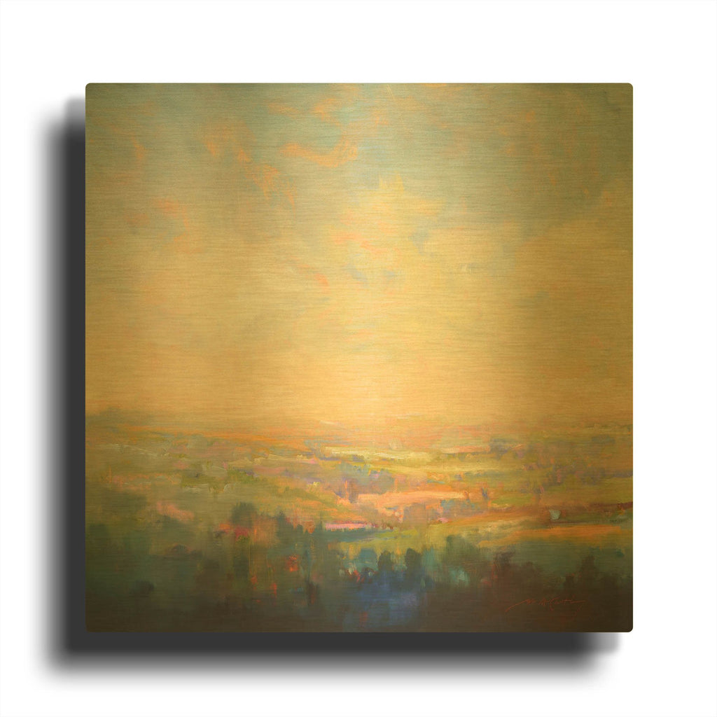 'Spring Colors' By William McCarthy Gold Metal Wall Art