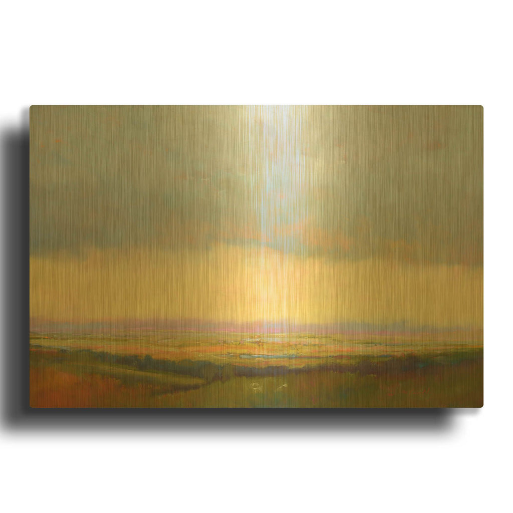 'Distant View' By William McCarthy Gold Metal Wall Art