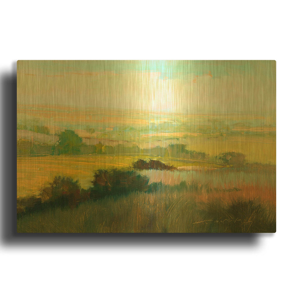 'Morning Mist' By William McCarthy Gold Metal Wall Art