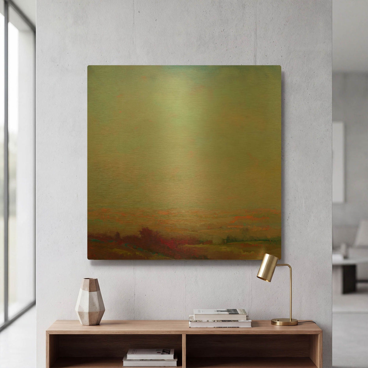 'Turns Red' By William McCarthy Gold Metal Wall Art