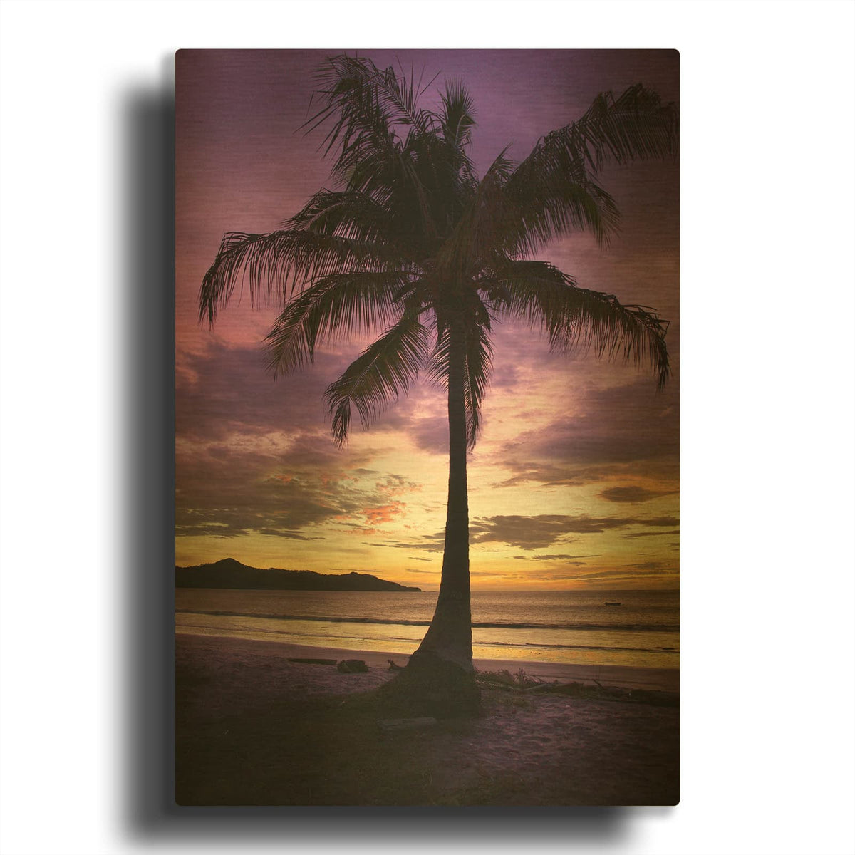 'Brasalito Bay Costa Rica' By Winthrope Hiers Gold Metal Wall Art