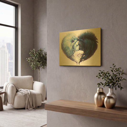 'Brotherhood' By JoJoes Art Gold Metal Wall Art