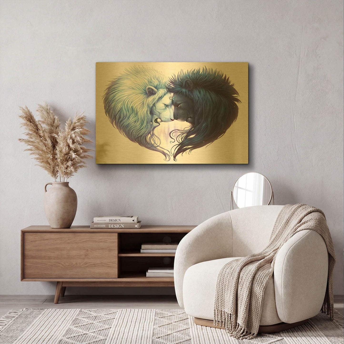 'Brotherhood' By JoJoes Art Gold Metal Wall Art