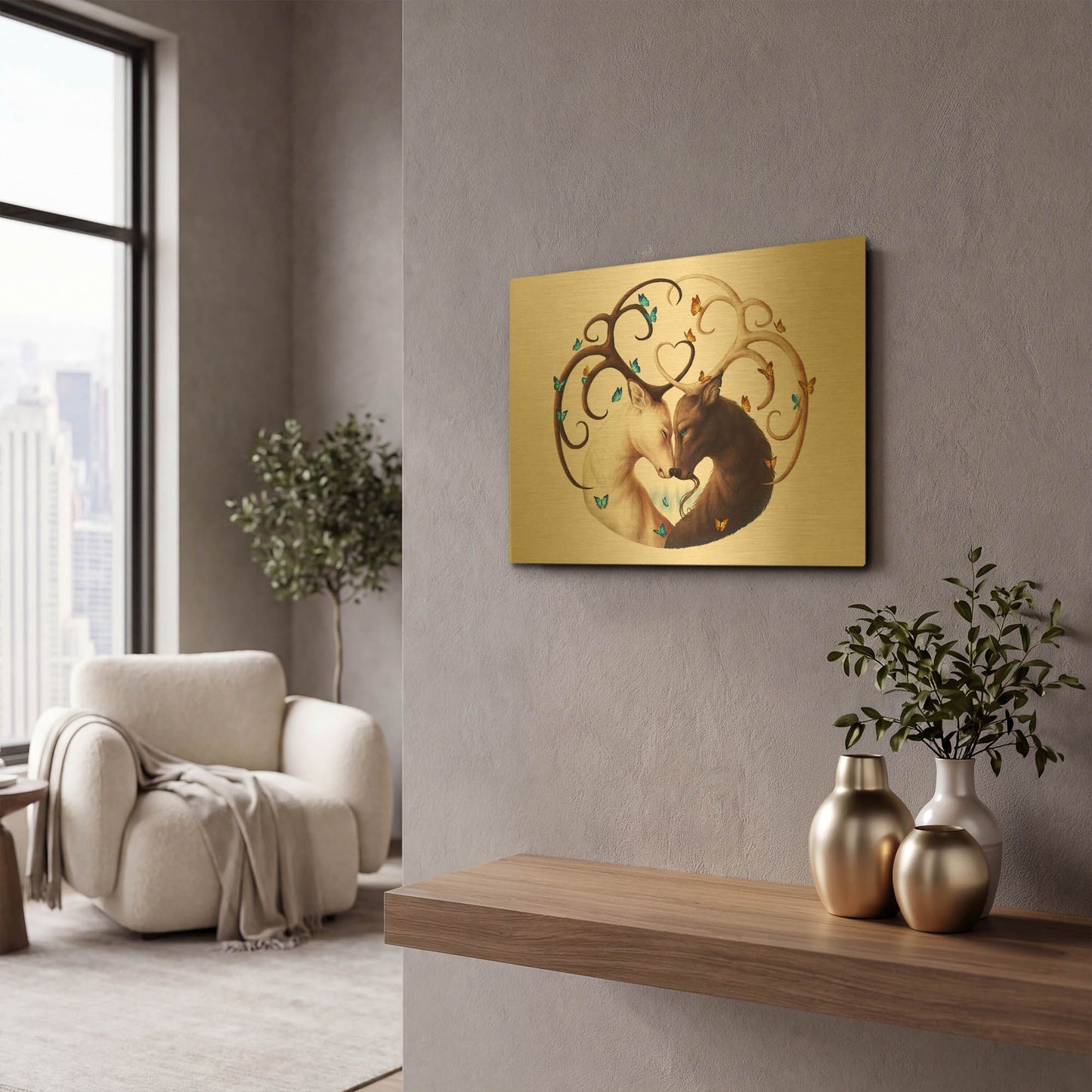 'Circle of Life' By JoJoes Art Gold Metal Wall Art