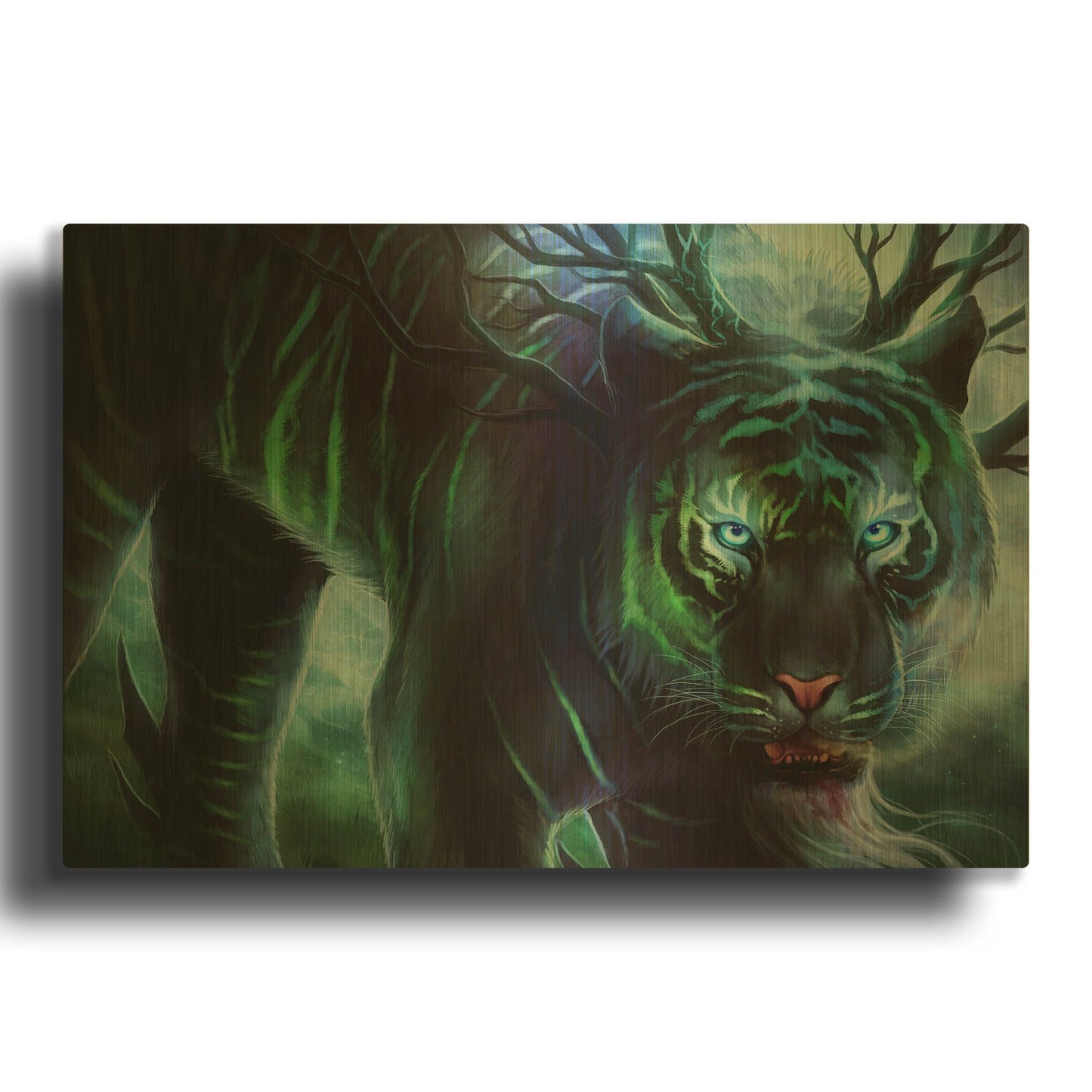 'Cold Stare' By JoJoes Art Gold Metal Wall Art