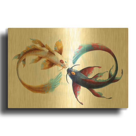 'Eternal Bond' By JoJoes Art Gold Metal Wall Art