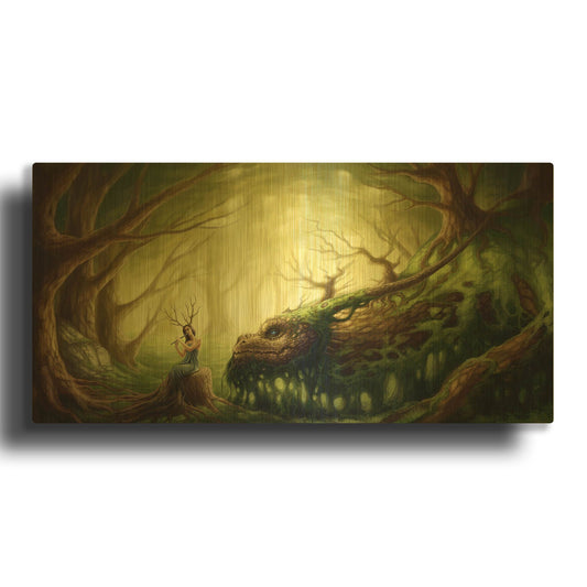 'Forgotten Fairytales' By JoJoes Art Gold Metal Wall Art