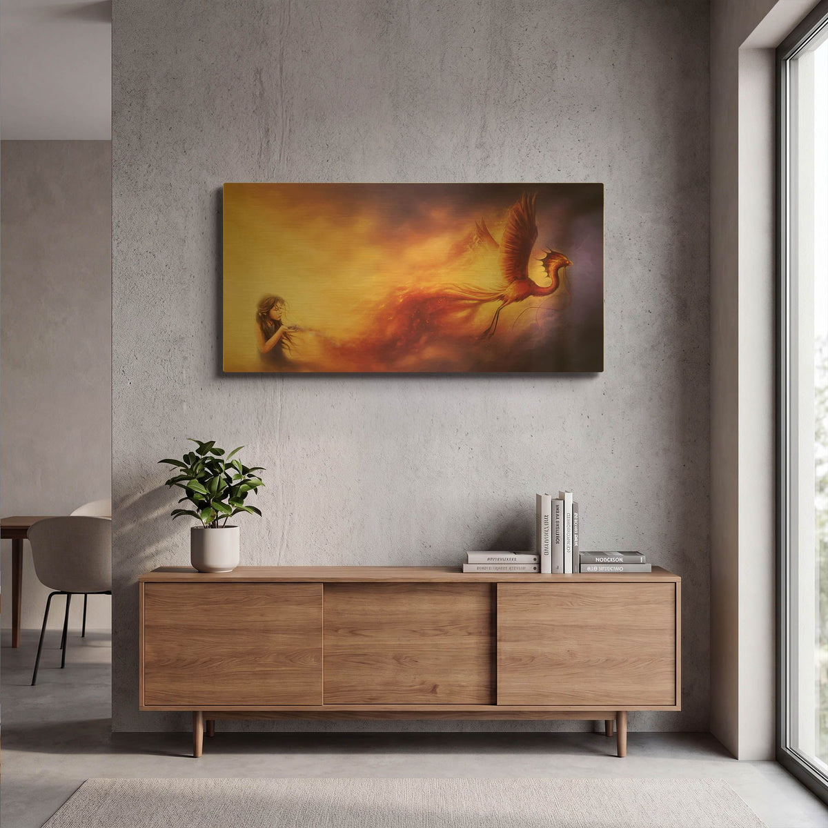 'Out of the Ashes' By JoJoes Art Gold Metal Wall Art