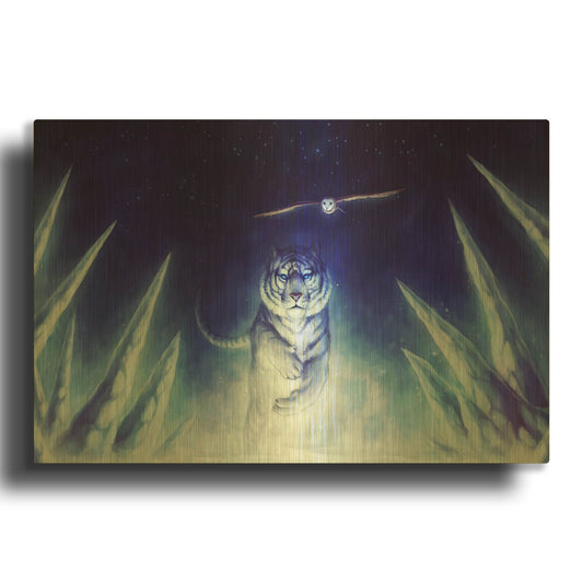 'Precursor' By JoJoes Art Gold Metal Wall Art