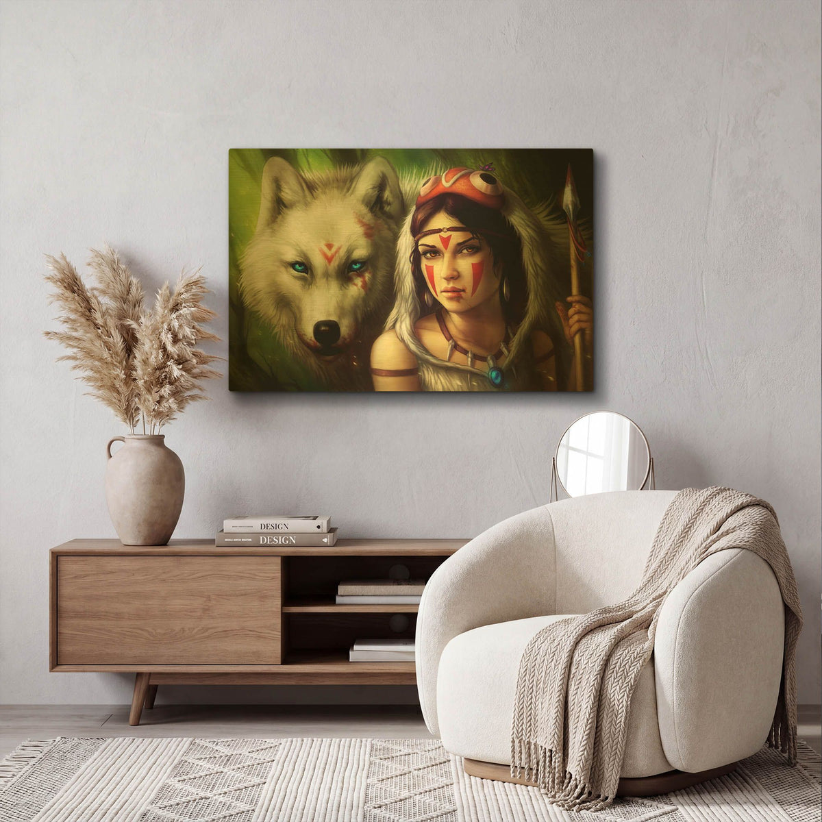'Warrior Princess' By JoJoes Art Gold Metal Wall Art