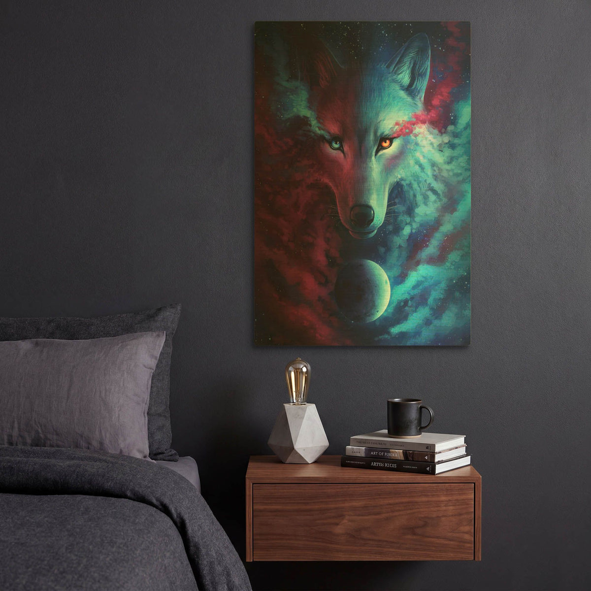 'Where Light and Dark Meet' By JoJoes Art Gold Metal Wall Art