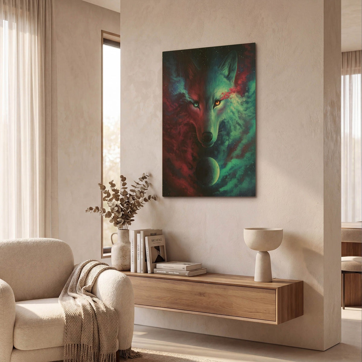 'Where Light and Dark Meet' By JoJoes Art Gold Metal Wall Art