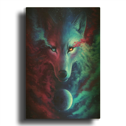 'Where Light and Dark Meet' By JoJoes Art Gold Metal Wall Art