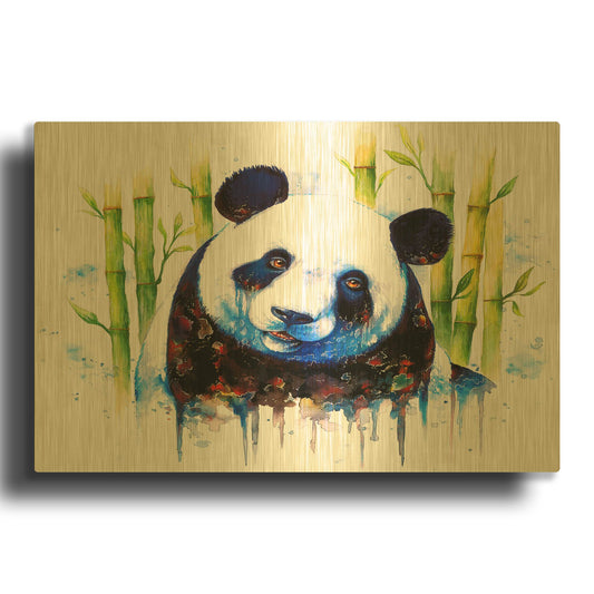 'Blue Ashes' By JoJoes Art Gold Metal Wall Art