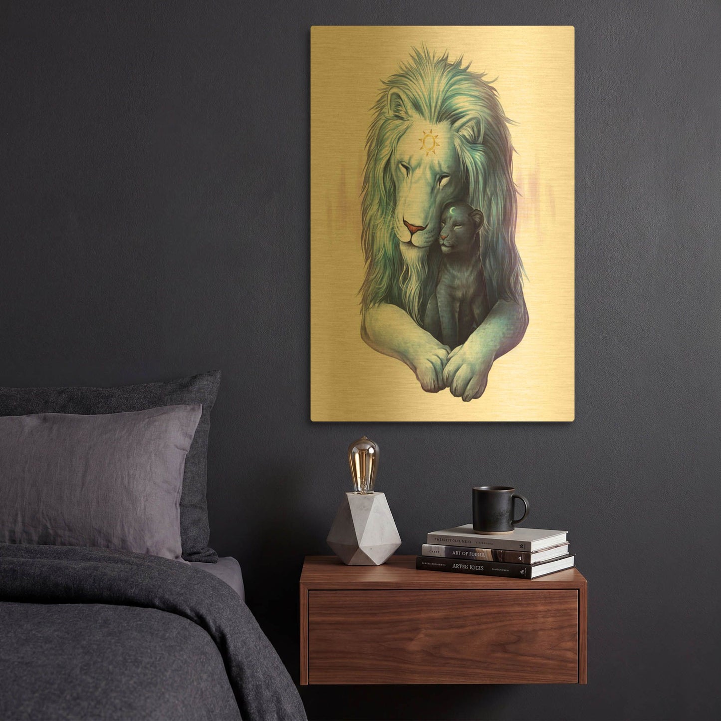 'Child of Light' By JoJoes Art Gold Metal Wall Art