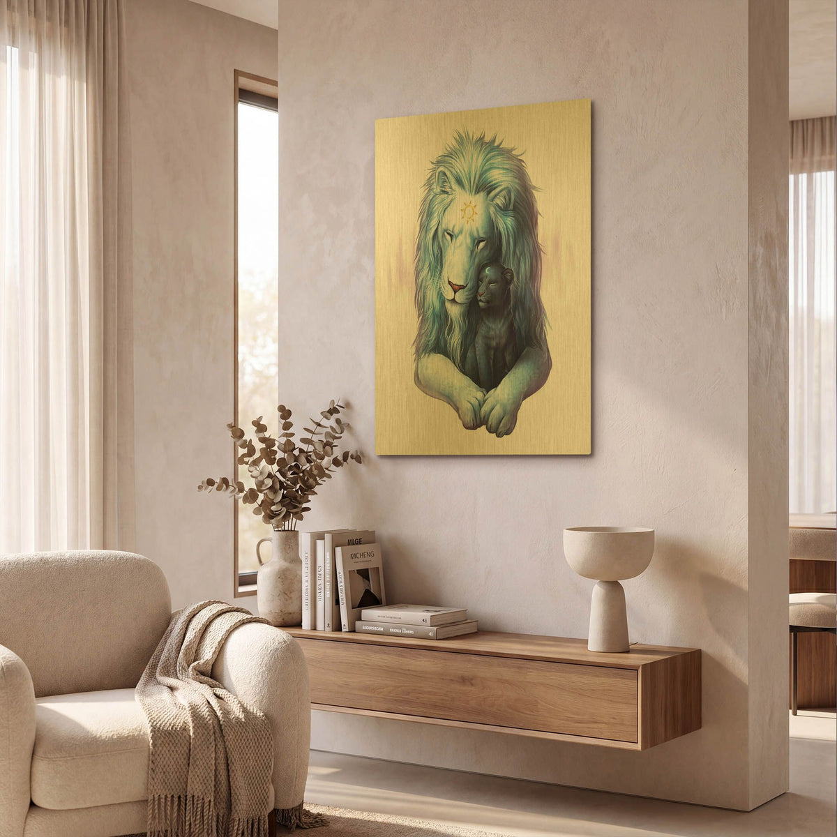 'Child of Light' By JoJoes Art Gold Metal Wall Art