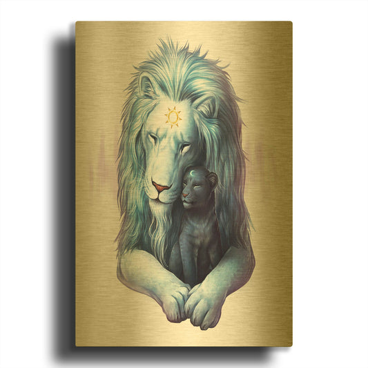 'Child of Light' By JoJoes Art Gold Metal Wall Art