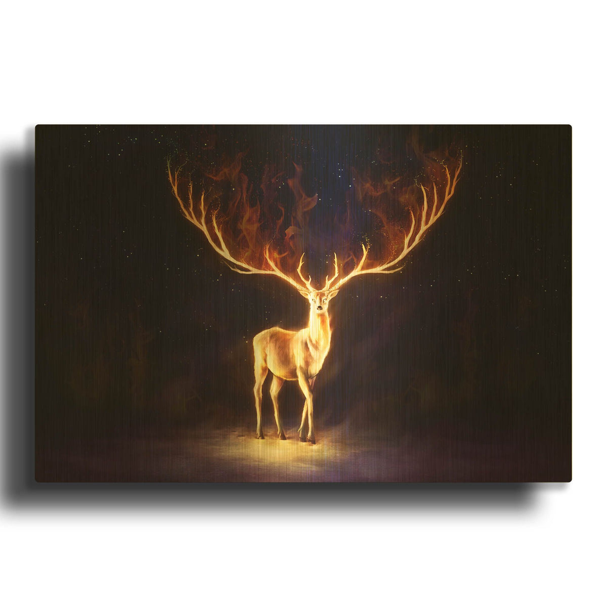 'Firewalker' By JoJoes Art Gold Metal Wall Art
