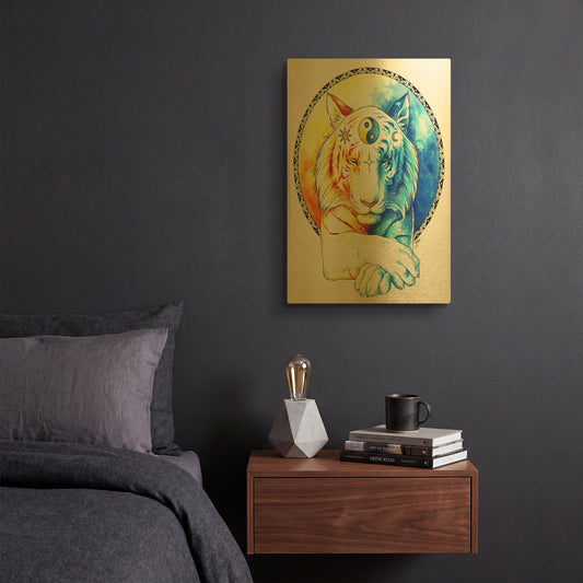 'Inner Balance' By JoJoes Art Gold Metal Wall Art
