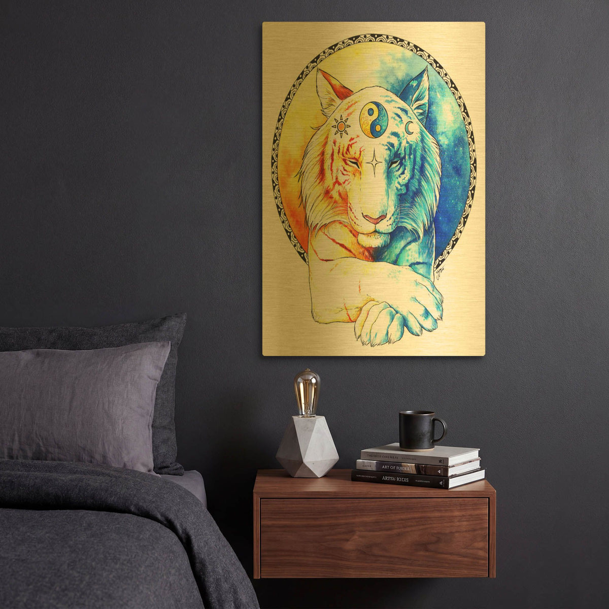 'Inner Balance' By JoJoes Art Gold Metal Wall Art