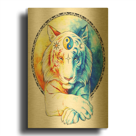 'Inner Balance' By JoJoes Art Gold Metal Wall Art