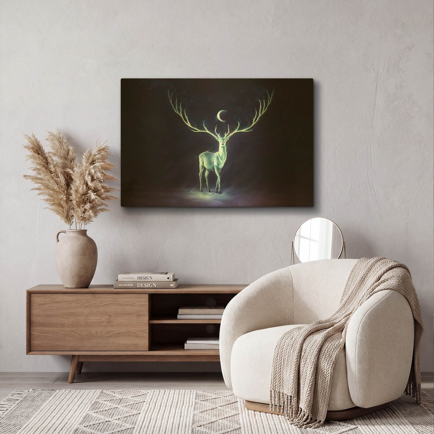 'JOJOES206789-Nightbringer' By JoJoes Art Gold Metal Wall Art