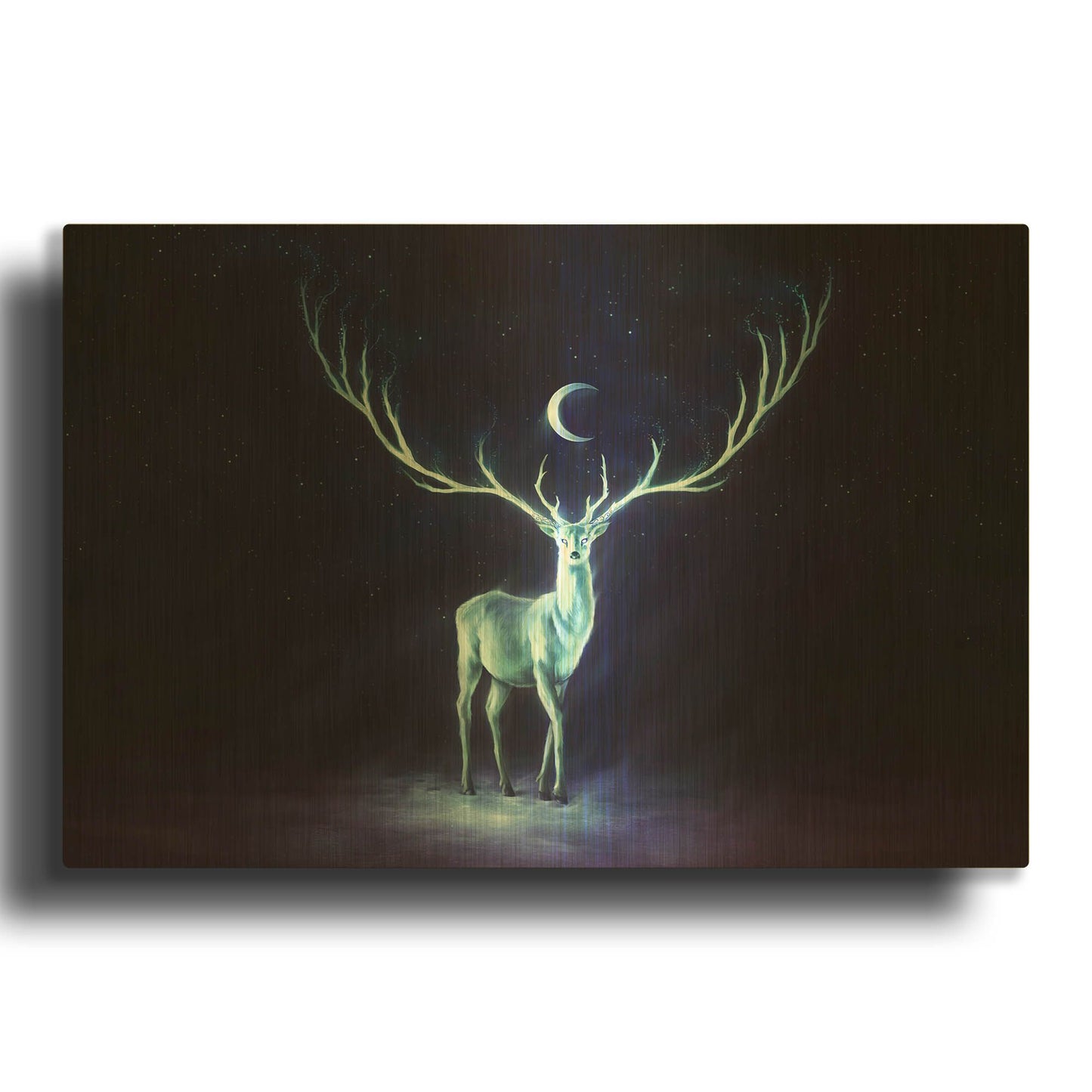 'JOJOES206789-Nightbringer' By JoJoes Art Gold Metal Wall Art