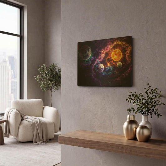 'JOJOES206791-Plan of Salvation' By JoJoes Art Gold Metal Wall Art