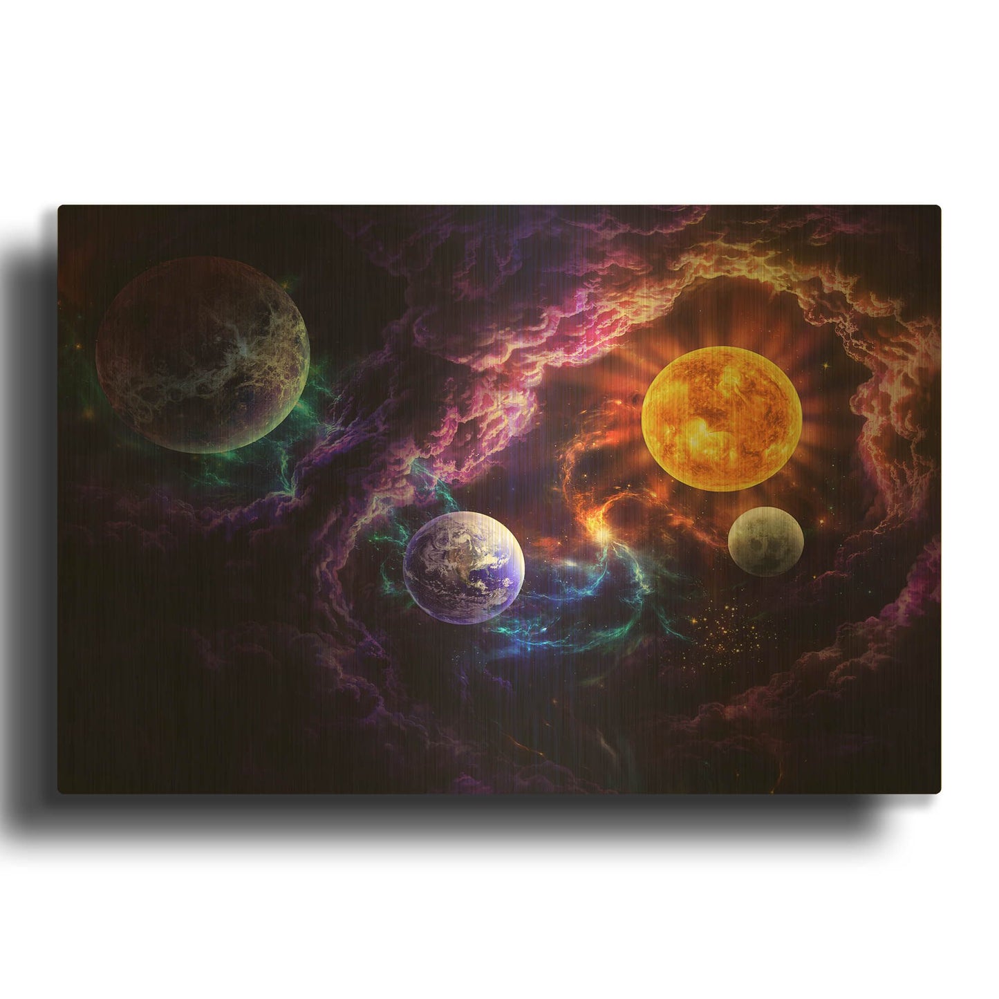 'JOJOES206791-Plan of Salvation' By JoJoes Art Gold Metal Wall Art