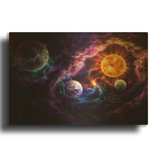 'JOJOES206791-Plan of Salvation' By JoJoes Art Gold Metal Wall Art