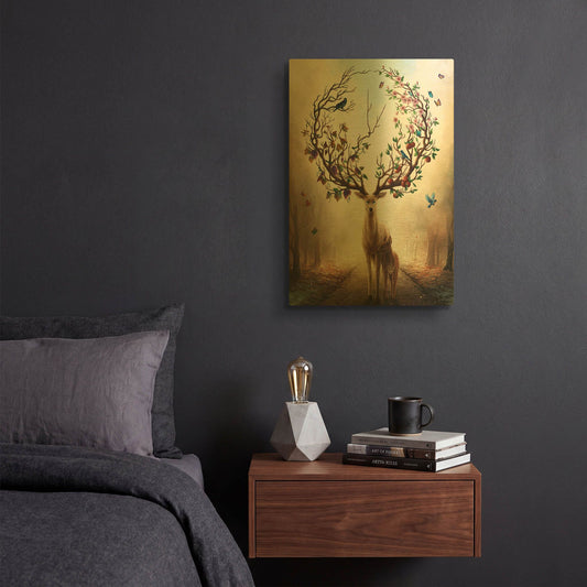 'JOJOES206793-Seasons' By JoJoes Art Gold Metal Wall Art